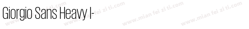 Giorgio Sans Heavy I字体转换